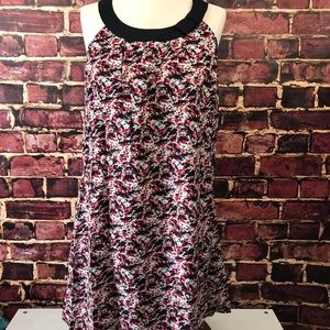 BCBG Maxazria Shift Dress Moonwalk Dot sleeveless